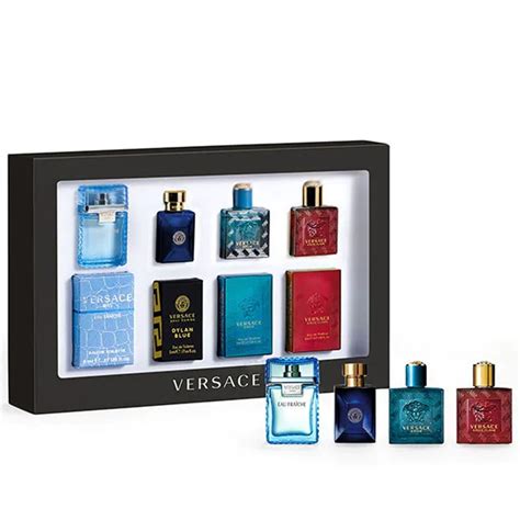 versace versace men's sampler coffret gift set|Versace gift sets.